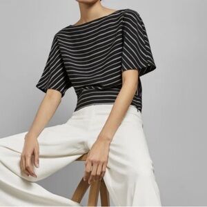 Ted Baker London Rosalyn Striped Kimono Sleeve Top